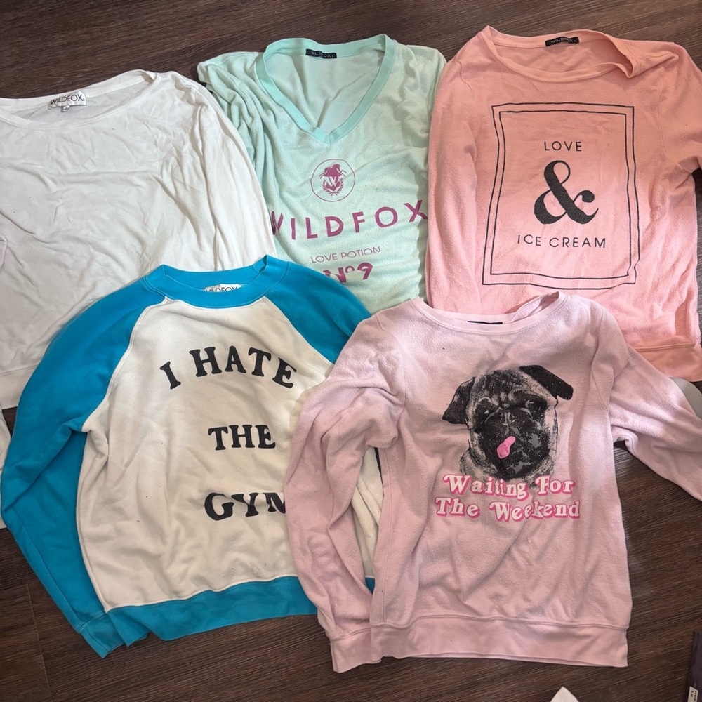 Wildfox Graphic Sweatshirt bundle sized xs, s, m